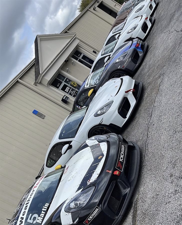 Detailed motorsport race car fleet